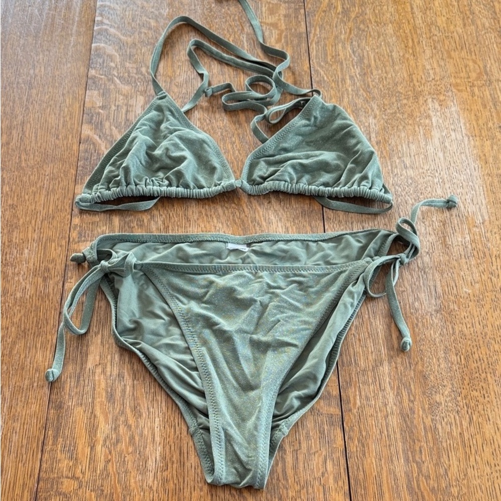 Old Navy Olive Green Bikini